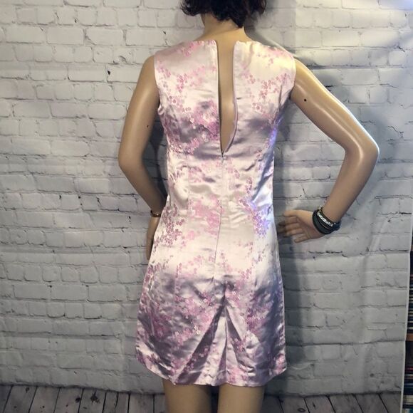 Da Hwa Pink Floral Asian Dress Very Small - Picture 5 of 10